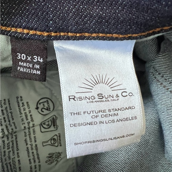 Rising Sun, Slim Repreve Jean, Ind Rns Wash, size 30x34, new with tags - Picture 8 of 10